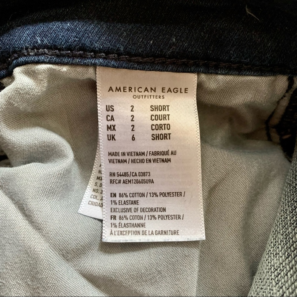 American Eagle Super High Rise Jegging Short Size 2 - Picture 4 of 6